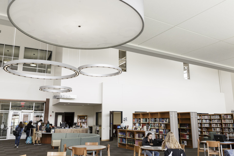 Library interior Pocono campus